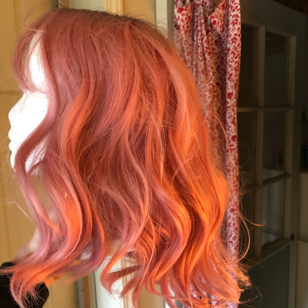 Pink wig